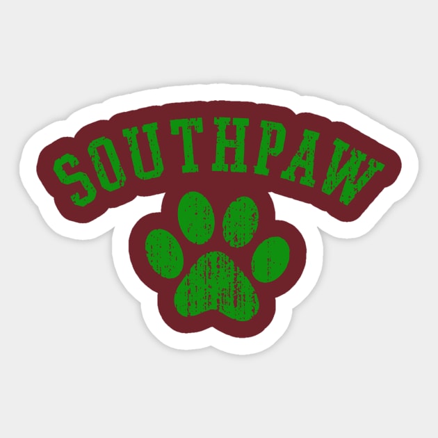 Southpaw green Sticker by alvaroamado